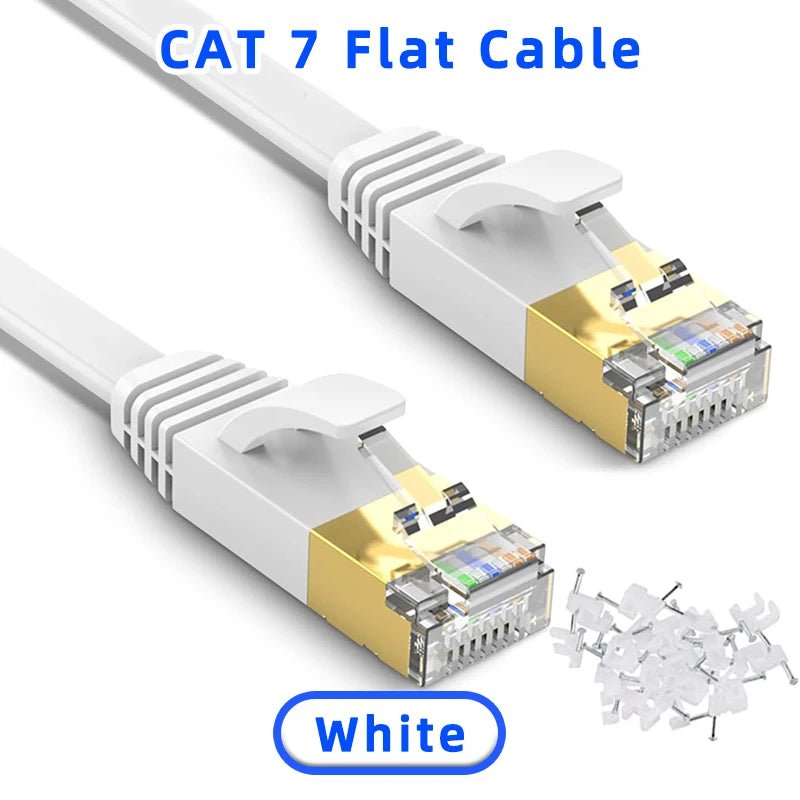 Flat Cat7 Ethernet Cable - Quick Wire