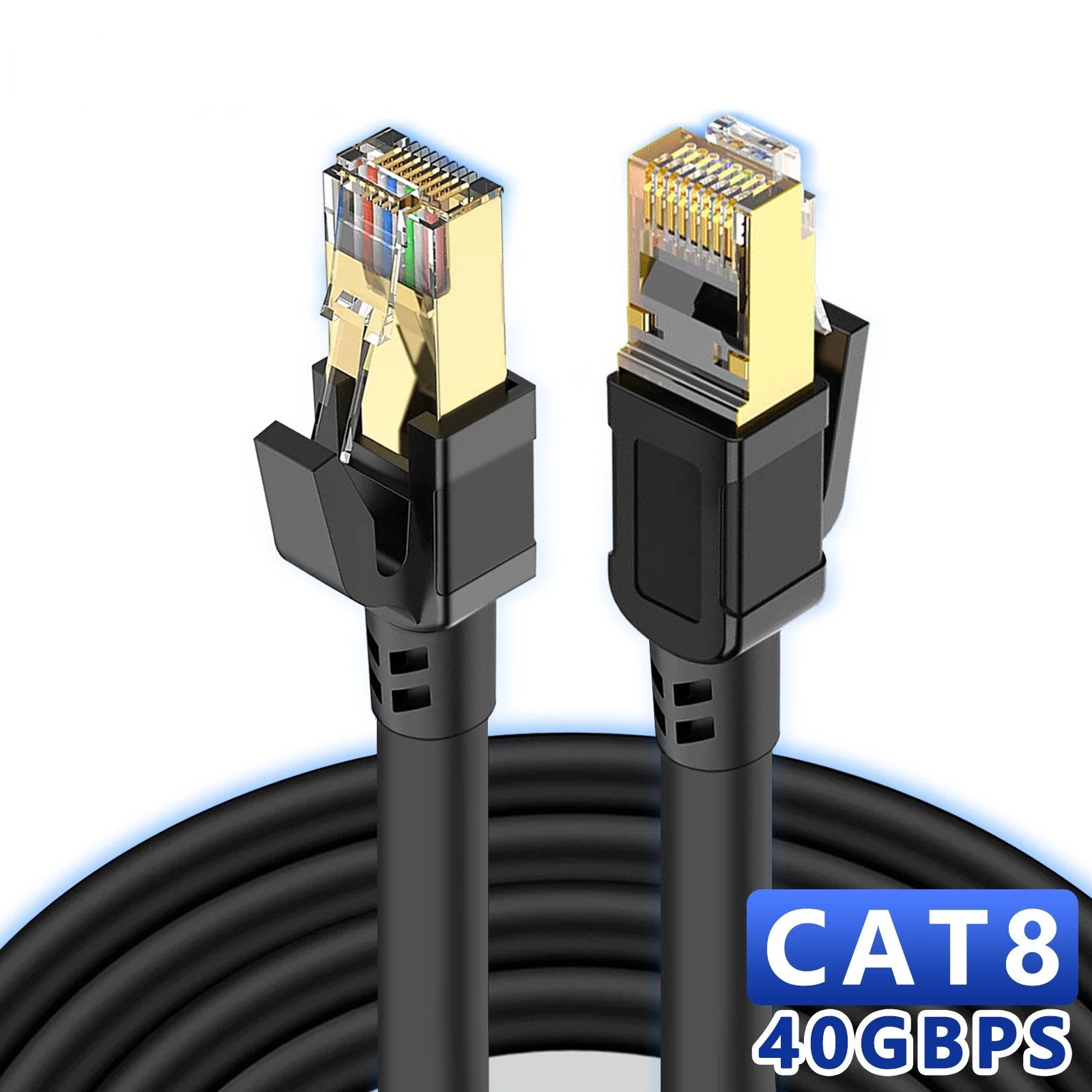 Round Cat 8 Ethernet Cable - Quick Wire