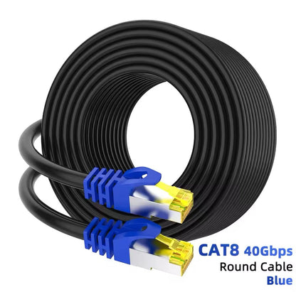 Round Cat 8 Ethernet Cable - Quick Wire